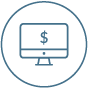 Online banking icon